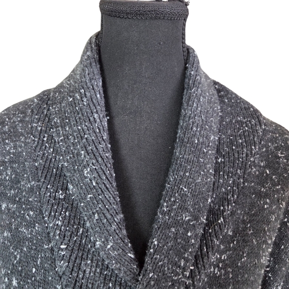 George Men's Speckled Gray Cardigan Size L - Picture 3 of 5